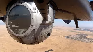 Operating ball turret in the Collings B-24J at Bomber Camp