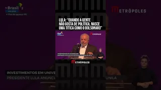 Lula: “Quando a gente não gosta de política, nasce uma titica como o Bolsonaro”