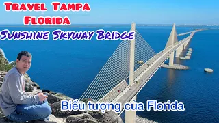 Travel Florida-Journey from Ft Myers to Tampa-Florida's iconic Sunshine Skyway Bridge