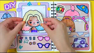 My Toca Boca Paper Photocard Making Book #paperdiy #y2koutfits #coloring