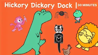 Hickory Dickory Dock | Hickory Dickory Dock 30 Minutes | 30 Minutes Baby Song | Nursery Rhymes