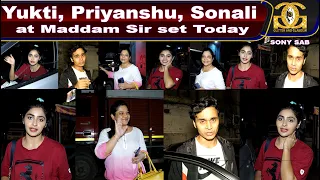 Yukti Kapoor , Priyanshu Singh , Sonali Naik Snapped at Maddam Sir set Today | Paparazzi | Spotted |