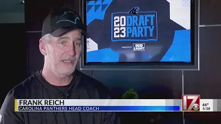 Carolina Panthers head coach Frank Reich talks draft process