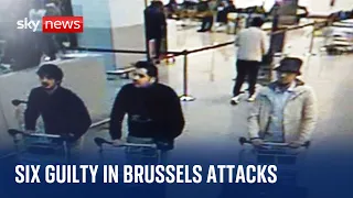 Brussels: Six men found guilty of murder over the terror attacks that left 32 people dead