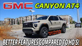 2023 GMC Canyon AT4 With Sports Bar! The Canyons Have Better Features Than The Sierra HD's...