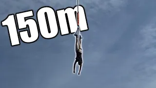 Suomen korkein benji-hyppy 150m | Highest bungee jump in Finland 150m