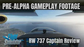 Microsoft Flight Simulator | PRE-ALPHA Gameplay Footage | 737 Captain Review