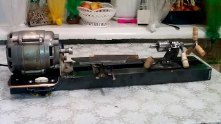 Как сделать токарный станок по дереву своими руками для балкона . Home-made wood lathe