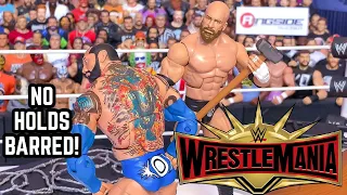 Triple H vs Batista - No Holds Barred Action Figure Match! WrestleMania 35