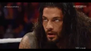 Roman Reigns destroys The Authority׃ Raw, March 2, 2015