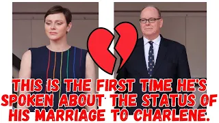 This is the first time he's spoken about the status of his marriage to Charlene.