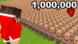 Using 1,000,000 Villagers To Take Over This Minecraft SMP...