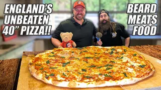 Beard Meats Food and I Take On England’s Biggest Undefeated 40-Inch Pizza Challenge!!