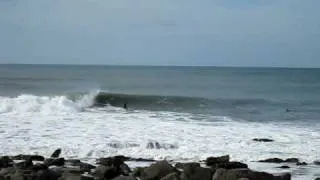 Surfing at semi-secret spot in North Cornwall