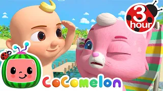 Balloon Beach Song with Animals! | 3 HOUR CoComelon Kids Songs & Nursery Rhymes