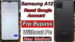 Samsung A12 Frp Bypass Without Pc | Without alliance shield Letest Trick 100% Working