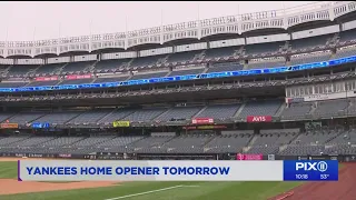 Rain delays first home game for Yankees