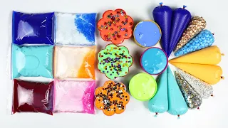 MAKING CRUNCHY SLIME VIDEO WITH PIPING BAGS AND ZIP LOCK BAG#66 || BEST COLORING SLIME || SATISFYING