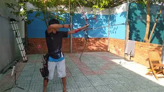 Tập bắn cung 1 dây Olympic ( training Recurve bow )