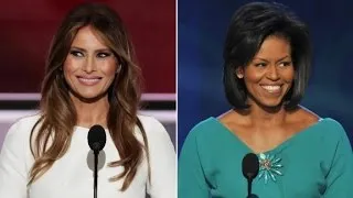 Melania Trump and Michelle Obama side-by-side comparison