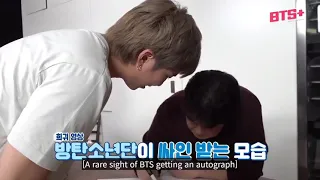 BTS RUN EP 125 behind the scenes Cute Namjoon so shy to ask autograph