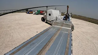 LOAD OUT ROLL OUT! LOADING A DERELICT TRUCK ONTO A STEP-DECK TRAILER