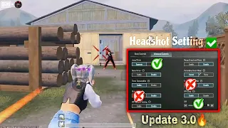 3.0 Update 🔥|Finally Headshot Setting Reviled 😱✔|New 3.0 Update Basic & Advance Settings