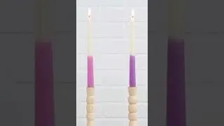 How to Make Trendy DIY Colored Candles at Home #Shorts