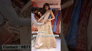 Gorgeous Reception Lehenga at Sabhya Bridal | Chandni Chowk Lehenga Shopping