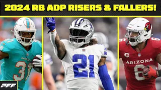 2024 Running Back ADP Risers and Fallers | PFF Fantasy Podcast