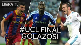 ⚽ VILLA, DROGBA, BALE | Great #UCL Final GOALS!!