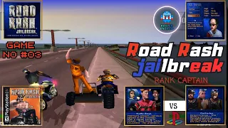 Road Rash JailBreak PS1 - RANK CAPTAIN : Rashing as Kat (Kaffe Boys)