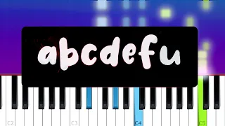 GAYLE - abcdefu  (Piano tutorial)