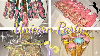 🦄 Unicorn Themed Birthday Party // How To Make Unicorn Treats // DIY Candy Table // Unicorn Candy