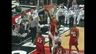 Ben Wallace Volleyball Spikes Brad Miller's Shot Right on Cue