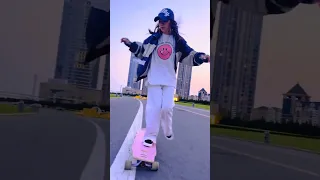 Longboard skateboard dancing China girls 小红书 抖音 快手 Tiktok