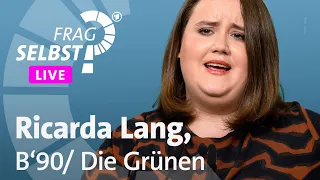 Eure Fragen an Grünen-Chefin Ricarda Lang | Frag selbst 2023