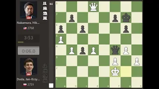 Bongcloud attack Jan-Krzysztof Duda VS Hikaru Nakamura The $1M Chess.com Global Championship Final