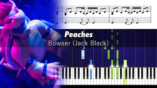 How to play Peaches by Bowser (Jack Black) on piano