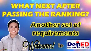 WHAT NEXT AFTER PASSING THE DEPED RANKING (RQA)? I SUNOD NA GAGAWIN KAPAG NAKAPASOK SA DEPED RANKING