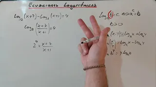 Cómo resolver ecuaciones logarítmicas