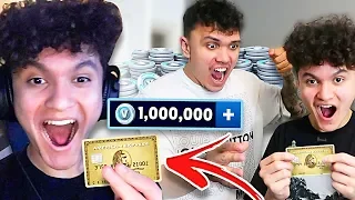 Kid Spends 1 Million VBucks Using BROTHERS CREDIT CARD!