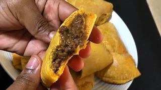 How to make Jamaican Beef Patties, flaky crust 🇯🇲