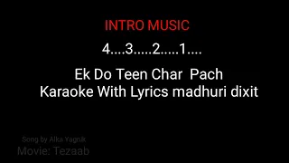 Ek Do Teen Char Panch karaoke with lyrics