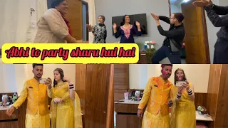 Bhai ki shaadi ki shuruaat🤩 || Meri pehli holi after marriage❤️✨|| Shivani sharma #marriage #holi