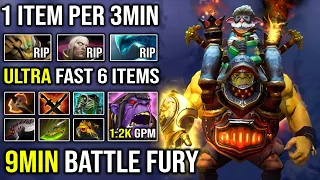 How to Get 9Min Battle Fury Alchemist Max 6 Slotted in 25Min with Insane Stack Jungle 1269 GPM DotA