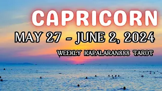 ITULOY MO NA! WAG KANG MATAKOT! ♑️ CAPRICORN MAY 27 - JUNE 2, 2024 WEEKLY TAGALOG TAROT#KAPALARAN888