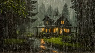 Звуки дождя и грома, чтобы быстро заснуть | Успокаивающий дождь, чтобы расслабиться и учиться