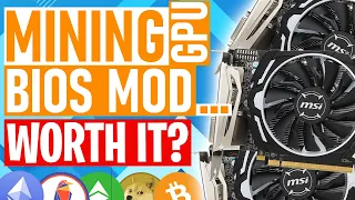 Is Bios Modding your Mining GPUs Worth It? | Bios, Overclock, Hashrate & Watt Testing