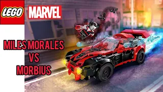 LEGO MILES MORALES vs MORBIUS (76244) | ASMR Speed building | Spider-man super car